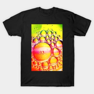 Orange Yellow and Green Oil and Water T-Shirt